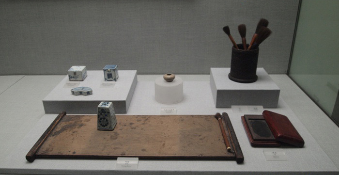 Calligraphy brush ink stick ink stone of Korea