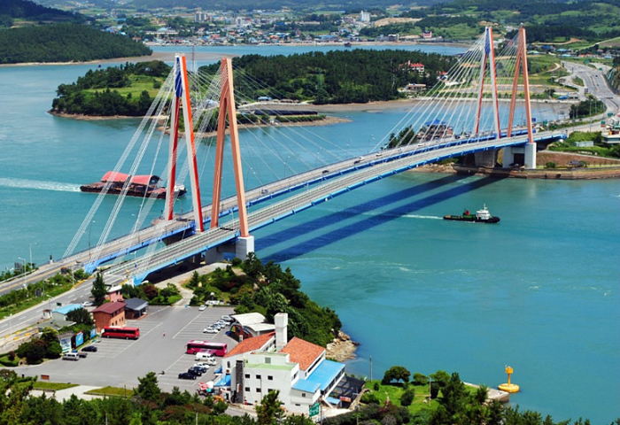 Uldolmok Strait Jindo Bridge