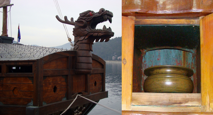 Dragon head of turtle ship