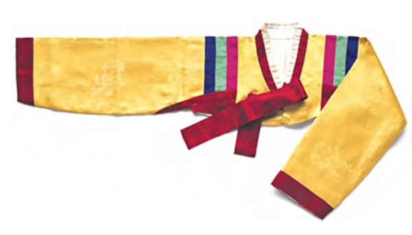 Hanbok yellow Jeogori short jacket