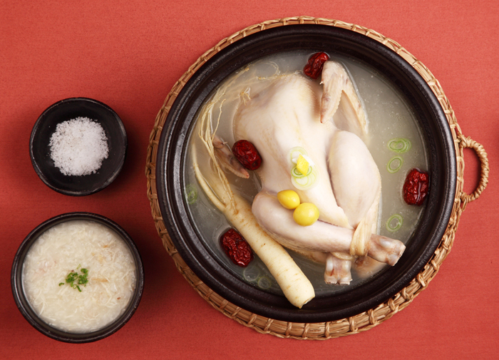 Samgyetang Korean Chicken Soup with Ginseng