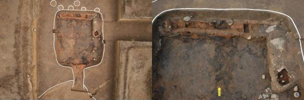 Iron age floor heated Ondol remains of Korea