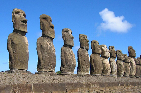 Moai statues of Easter Island