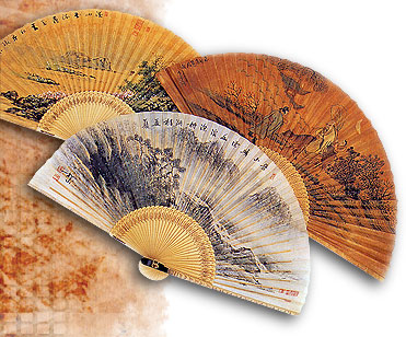Art Decorative Fan Antique Fan Korean Paper Fan Traditional Bamboo Hand Fan 