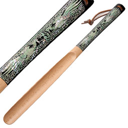 Mother of Pearl Inlay Art Wooden Shoe Horn with Phoenix Design