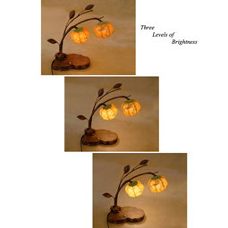 Adjustable Paper Table Lamp Shade with Yellow Bellflower Design
