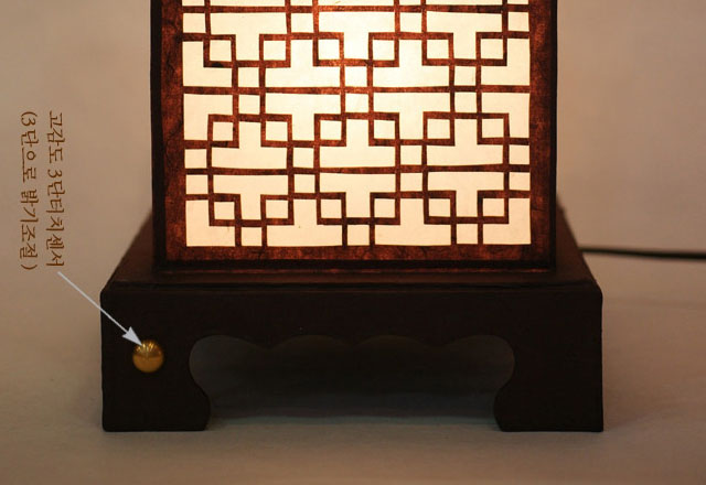 Wooden Art Shade Lantern Bedside Asian Table Lamp Light  