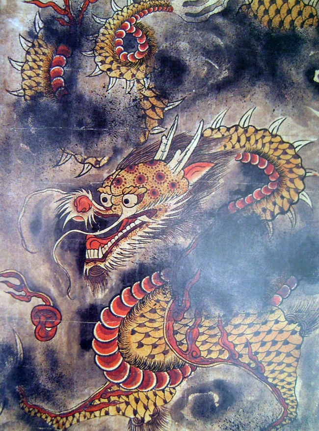 Dragon folk painting of Korea