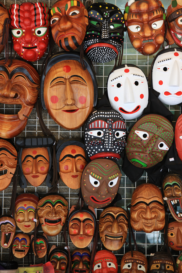 Various Korean traditional masks