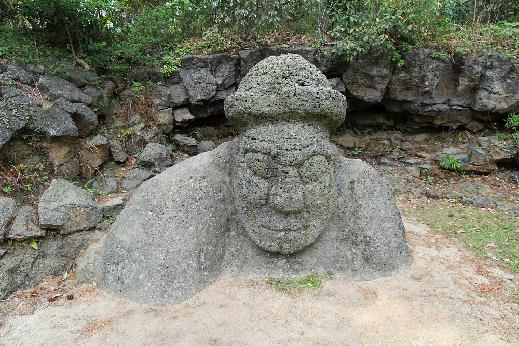 Half buried Dol hareubang