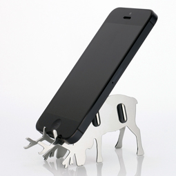 Deer Antler Design Stainless Steel Cell Phone Holder Stand