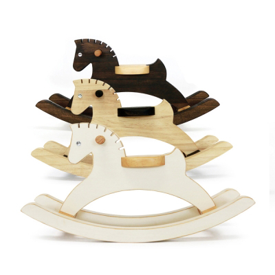 miniature wooden rocking horse