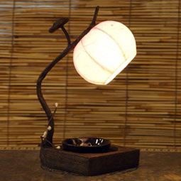 Japanische Lampe Holz und Shoji Reispapier Natur - Tatamilite B19xT19x -  Fine Asianliving