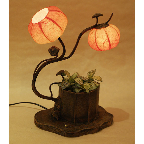Rice Paper Lamp Shades With Red Maehwa, Chinese Rice Paper Light Shades