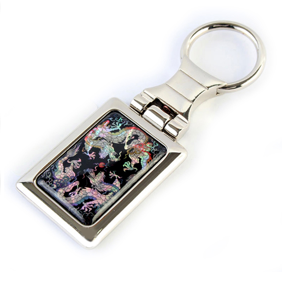   Dragon Charm Design Mens Keychain Key Ring Fob Keyring Holder